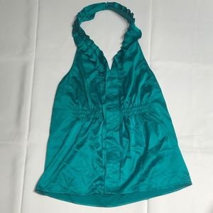 Blue Halter Top